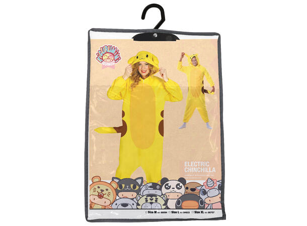 Elektrisk Chinchilla - Gul Kigurmimi 1 Kostyme til voksen - Str 38-40 (M) 