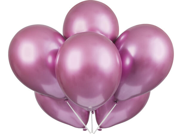 Ensfarget Platinum - Pink 6 Gummiballonger - 28cm (11")