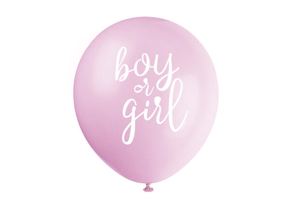 Gender Reveal Party 8 Gummiballonger - 30cm (12")