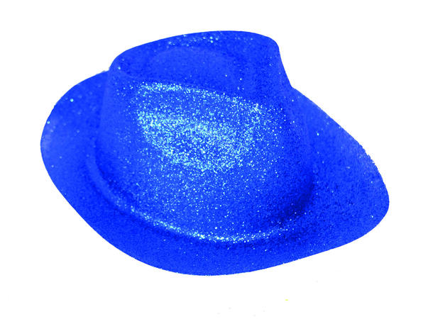 Hatt - Glitter - Blå 1 Hatt