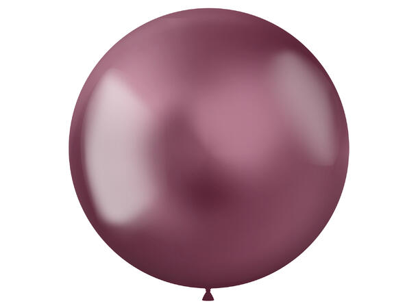 Intense Pink Metallic 5 Gummiballonger - 48cm (19")