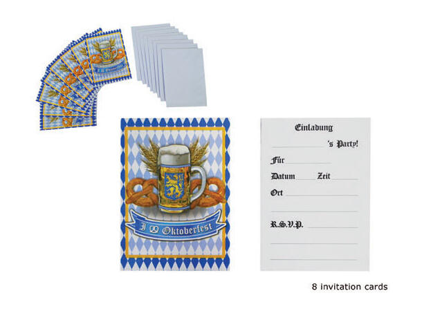 Invitasjoner - Oktoberfest 8 Invitasjonskort