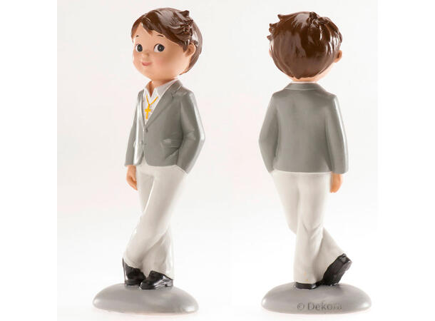 Konfirmasjon - Animert stil - Gutt 2 1 Kakefigur i plast - 15cm