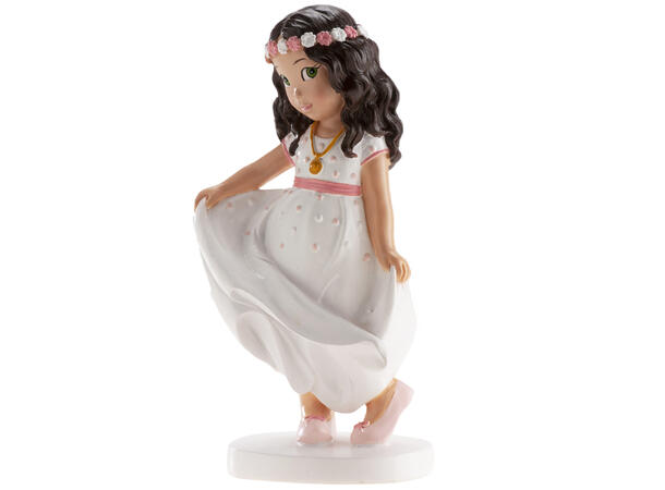 Konfirmasjon - Animert stil - Jente 6 1 Kakefigur i plast - 16cm