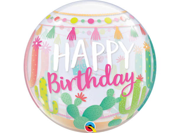 Llama Bday Party 1 Bubbleballong - 56cm (22")