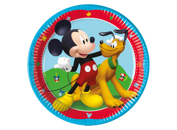 Mickey Rock The House 8 FSC Plastfrie tallerkener i papir-20cm