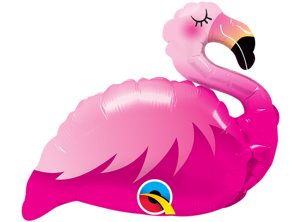 Mini Pink Flamingo  – u/selvlukk. ventil 1 Folieballong - 36cm (14")