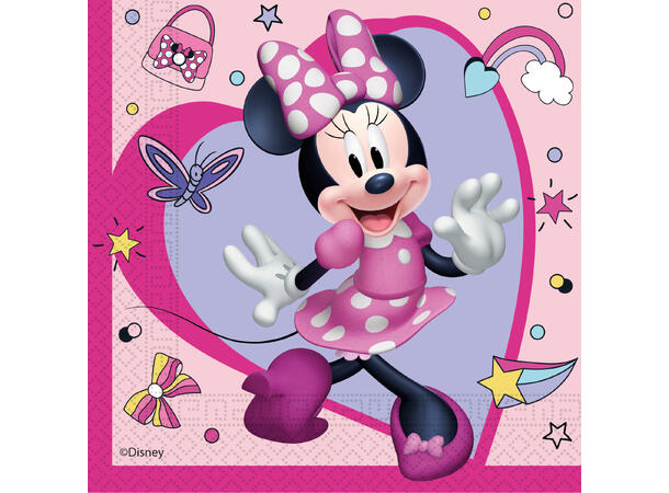 Minnie Junior 20 Tolags papirservietter - 33x33cm