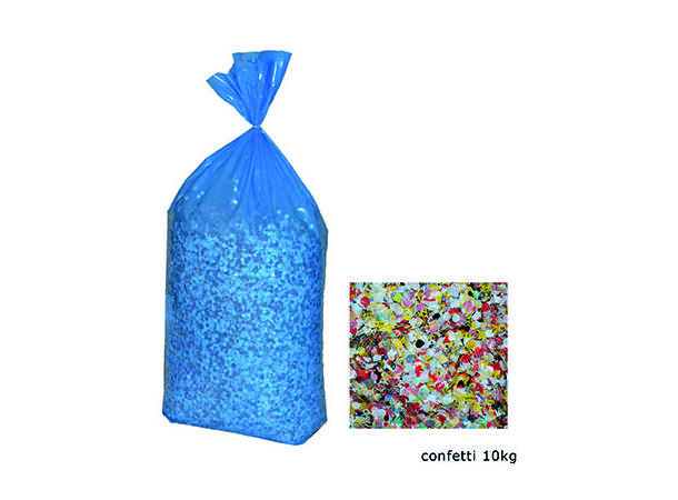 Papirkonfetti - multicolour 1 sekk med papirkonfett - 10kg