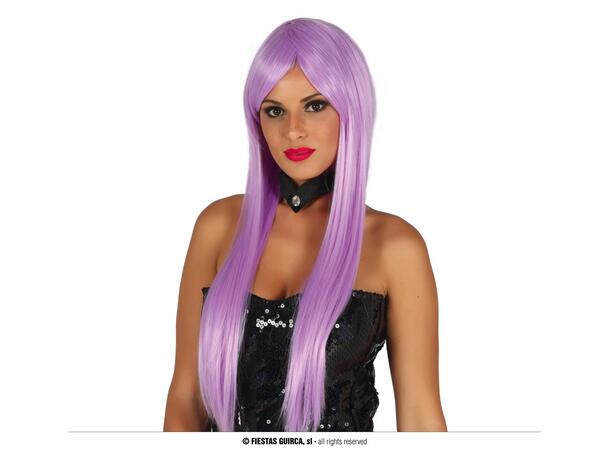Parykk - Ekstra Lang - Lys Lilla 1 Parykk 