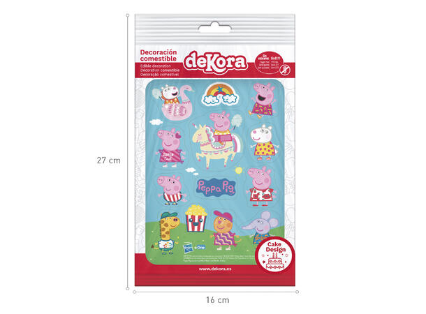 Peppa Gris 1 Ark med spiselig kakedekor - sukkerfri