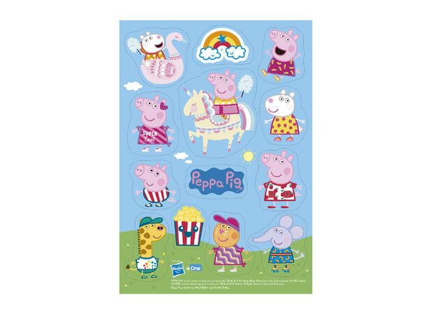 Peppa Gris 1 Ark med spiselig kakedekor - sukkerfri