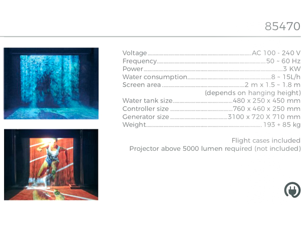 RGB Vertikal Røykmaskin - 1500W Mål: 41x39x26cm - 10,5kg 