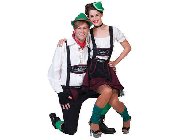 Skjorte, Alpe - Oktoberfest - Hvit 1 Skjorte - Herre