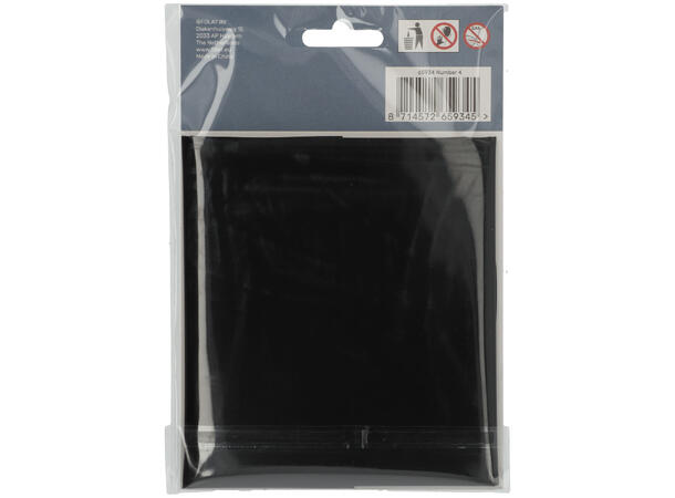 Tallballong - Matt Sort 4 1 Folieballong - 86cm (34")