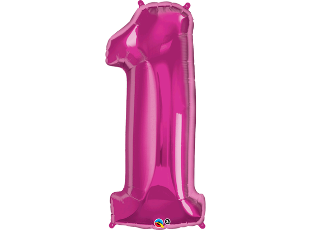 Tallballong 1 Magenta 1 Folieballong - 86cm (34")