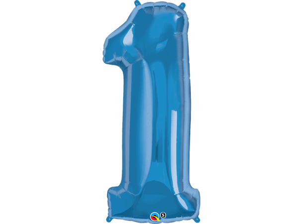 Tallballong 1 Sapphire Blue 1 Folieballong - 86cm (34")