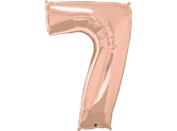 Tallballong 7 Rose Gold 1 Folieballong - 86cm (34")