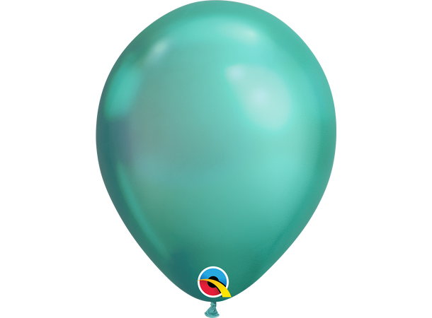 11R Chrome Green 25 gummiballonger - 28cm (11")