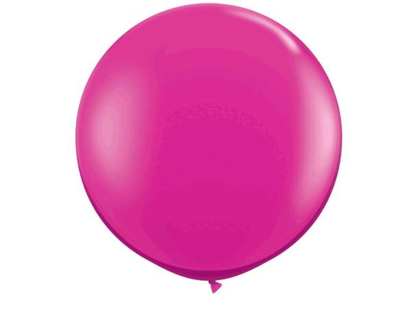 3ft Magenta JT 2 gummiballonger - 91cm (3ft)