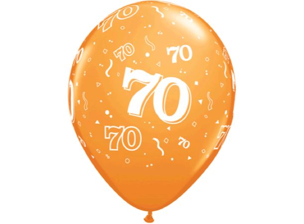 70-a-round - Assorterte farger 25 gummiballonger - 28cm (11")