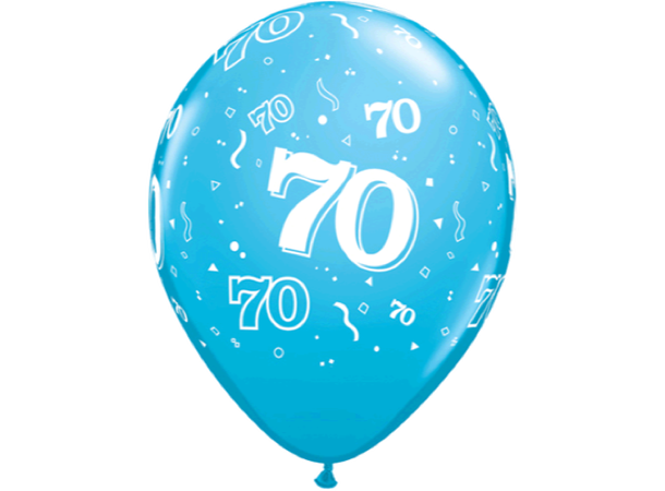 70-a-round - Assorterte farger 25 gummiballonger - 28cm (11")