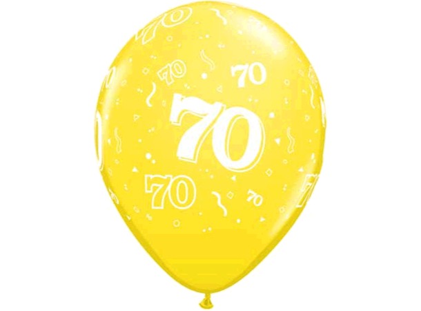 70-a-round - Assorterte farger 25 gummiballonger - 28cm (11")