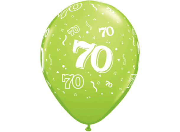 70-a-round - Assorterte farger 25 gummiballonger - 28cm (11")