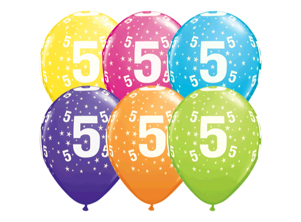 Age 5 6 gummiballonger - 28cm (11")