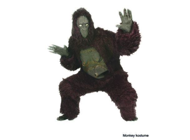 Apekatt - Brun 1 Apekostyme - Onesize