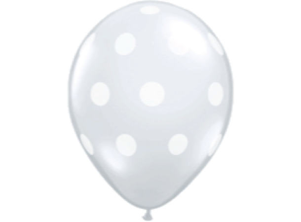 Big Polka Dots 100 gummiballonger - 12,5cm (5")