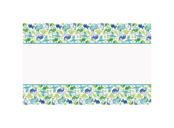 Blue & Green Dinosaur 1 Plastikkduk firkantet - 137x214cm