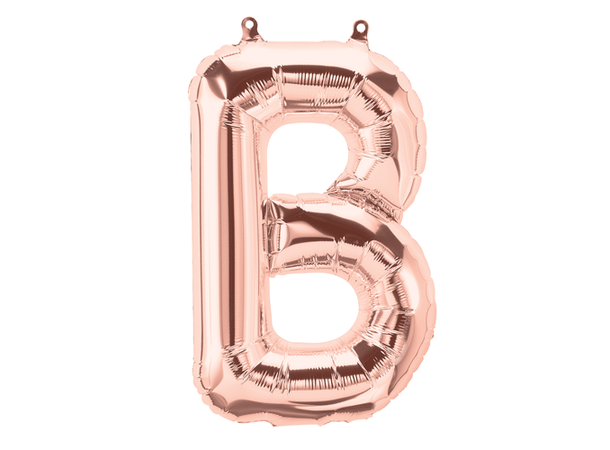 Bokstav B - Rose Gold 1 Folieballong - 86cm (34")