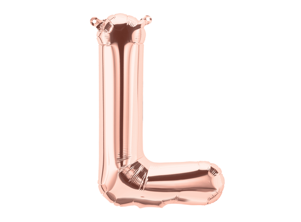 Bokstav L - Rose Gold 1 Folieballong - 86cm (34")