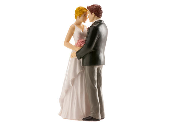 Brudepar - Intim 1 Kakefigur i plast - 16cm