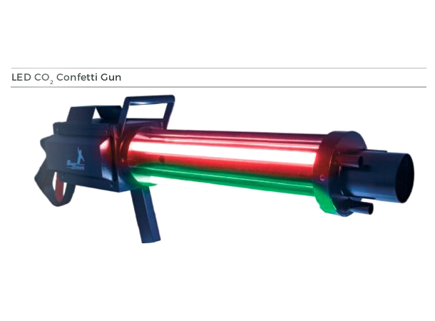 CO2 confetti gun Mål: 102x20x30cm - 3,9kg