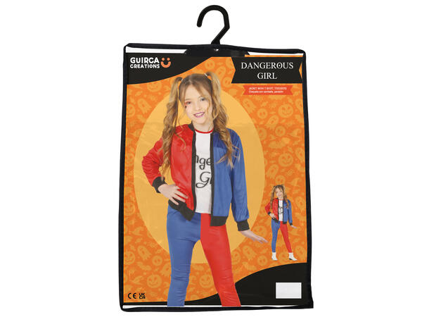 Dangerous Girl - Bukse/Jakke/Genser 1 Barnekostyme til jente - Str 5-6 År 