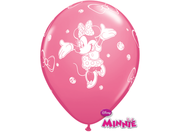 Disney Minnie 6 gummiballonger - 28cm (11")