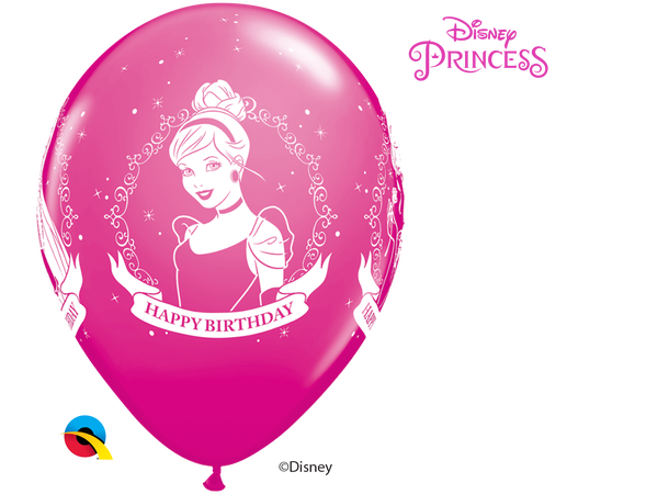 Disney Princess Birthday 25 gummiballonger - 28cm (11")