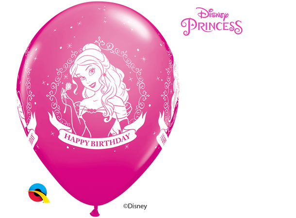 Disney Princess Birthday 25 gummiballonger - 28cm (11")