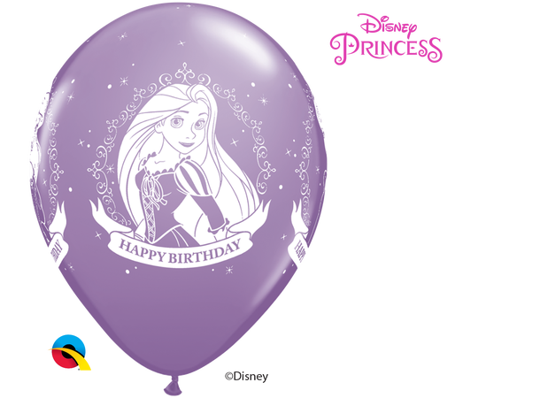 Disney Princess Birthday 25 gummiballonger - 28cm (11")