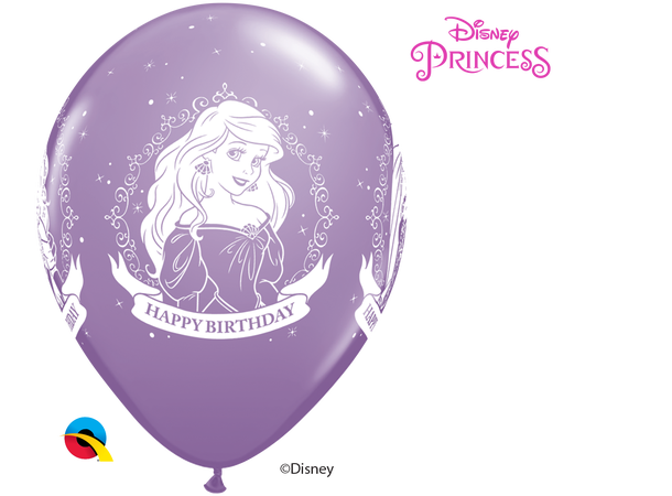 Disney Princess Birthday 25 gummiballonger - 28cm (11")