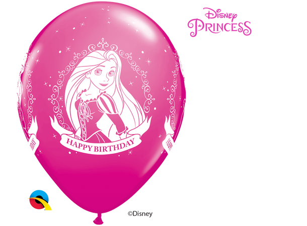 Disney Princess Birthday 25 gummiballonger - 28cm (11")