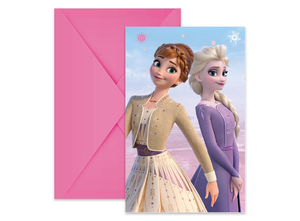 Frozen 2 Wind Spirit 6 FSC - Invitasjoner med konvolutt