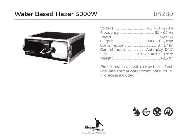 Hazer-maskin - Lager dis til lasershow Mål: 63x50x22cm - 3000W - 20kg 