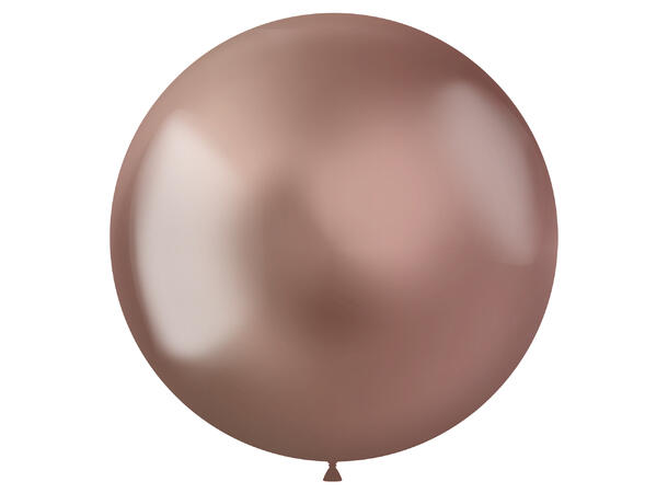 Intense Rose Gold Metallic 5 Gummiballonger - 48cm (19")