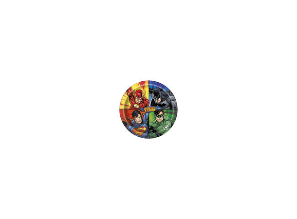 Justice League 8 Plastfrie tallerkener i papp - 23cm