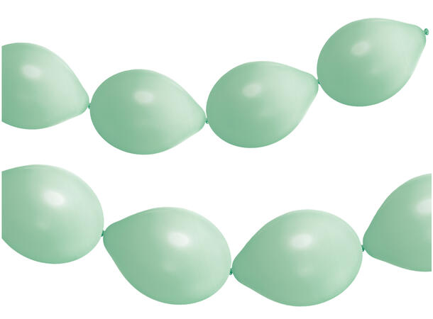 Kjedeballonger - Powder Pistache 8 Kjedeballonger gummi - 33cm (13")