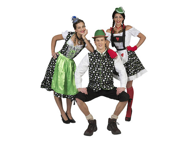 Kjole - Oktoberfest - Edelweiss 1 Kjole og forkle