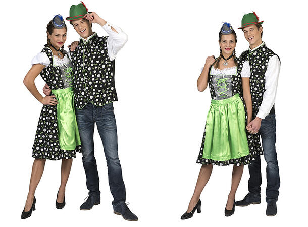 Kjole - Oktoberfest - Edelweiss 1 Kjole og forkle